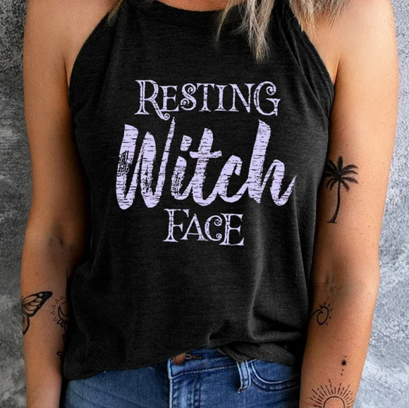 Resting witch face tank top - Picture 2 of 3